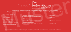 60 Minuten Massage Gutschein